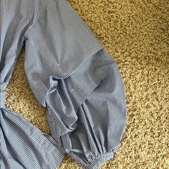 Banana Republic Blue Striped Women's Top XS - Picture 4 of 6